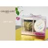 Buy cheap 360ml Capacity Ceramic Gift Set Secret Garden Purple Flowers With Lid Pvc from wholesalers