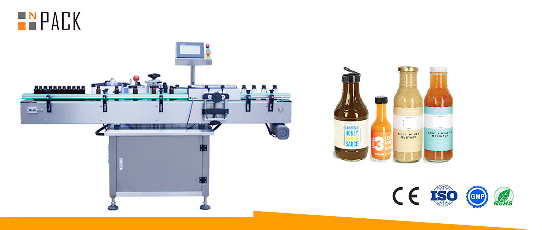 Automatic Two Sides Labeling Machine Round Sqaure Plastic Bottle Labeller Sticker Machine