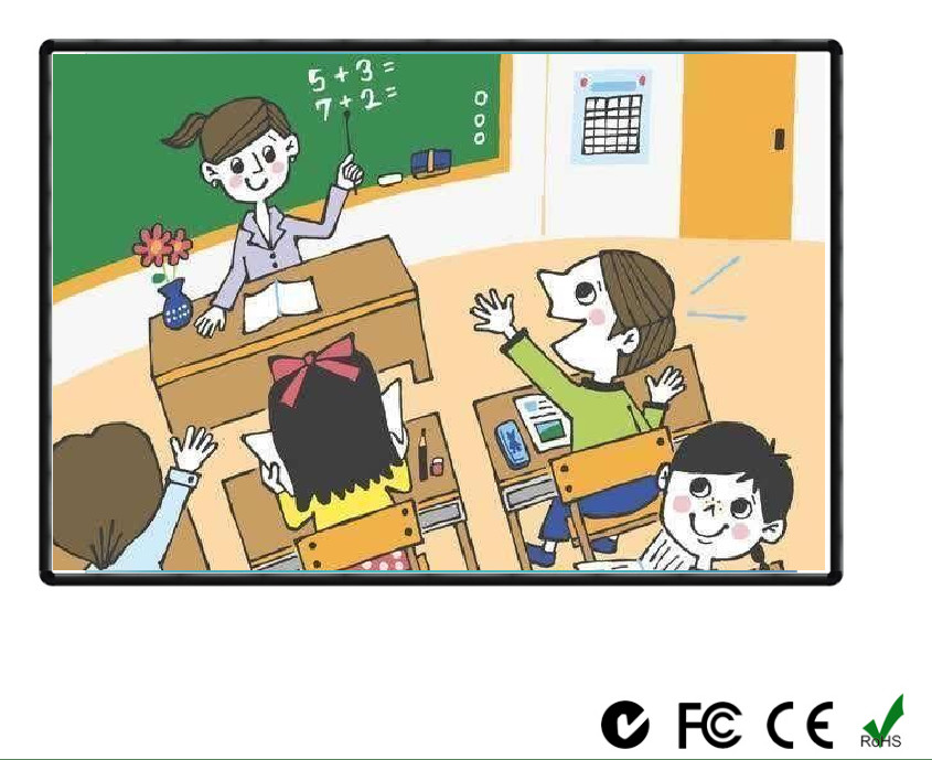 Iboard Classroom 102 Inch Smart Touch Board Interactive Whiteboard With Projector