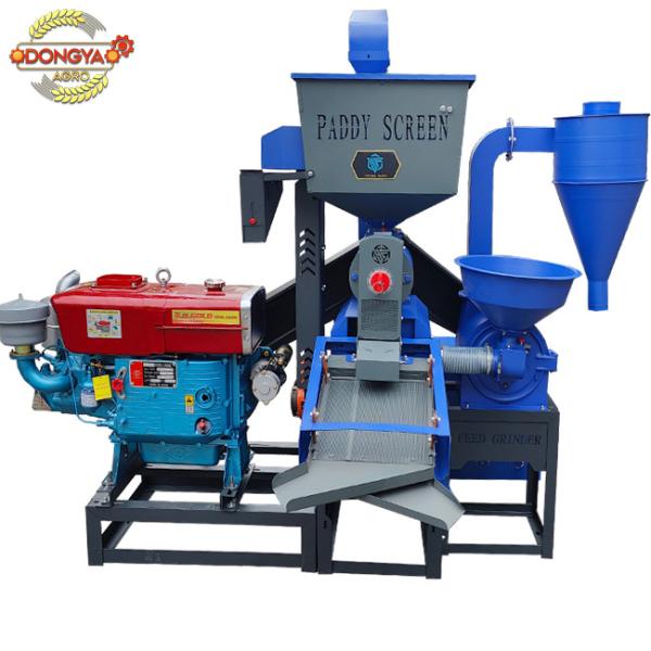 DONGYA AGRO 20hp Combined Commercial Water Cooled diesel Type Rice Mill Machine