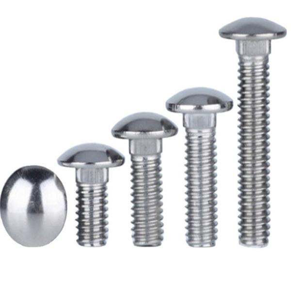304 Stainless Steel Round Head Square Neck Bridge Bolt DIN603 Grade 8.8