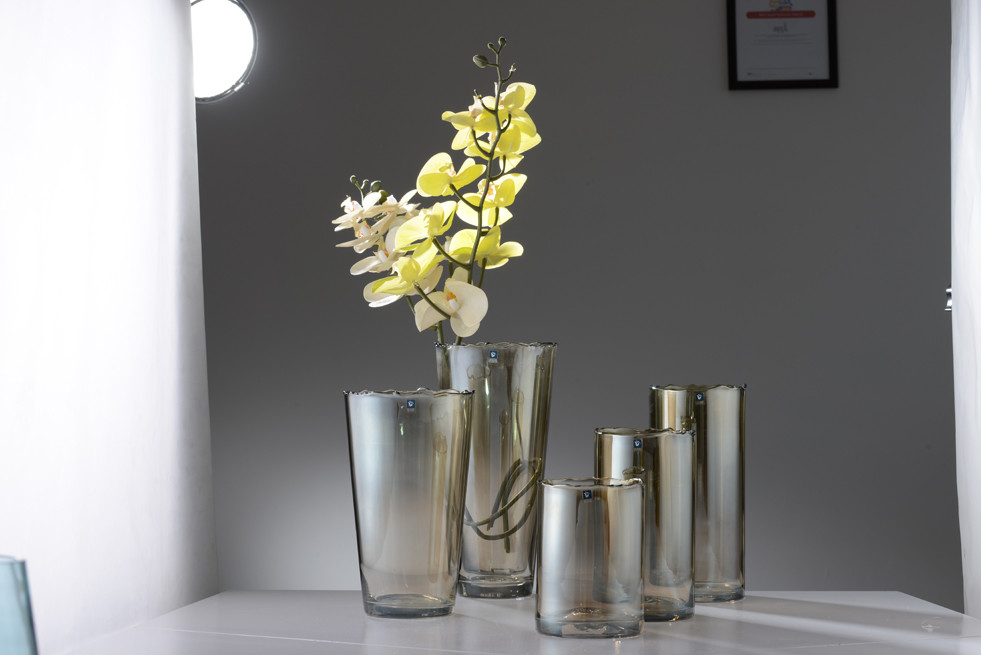 Handmade luster Glass Vase For Home Decor