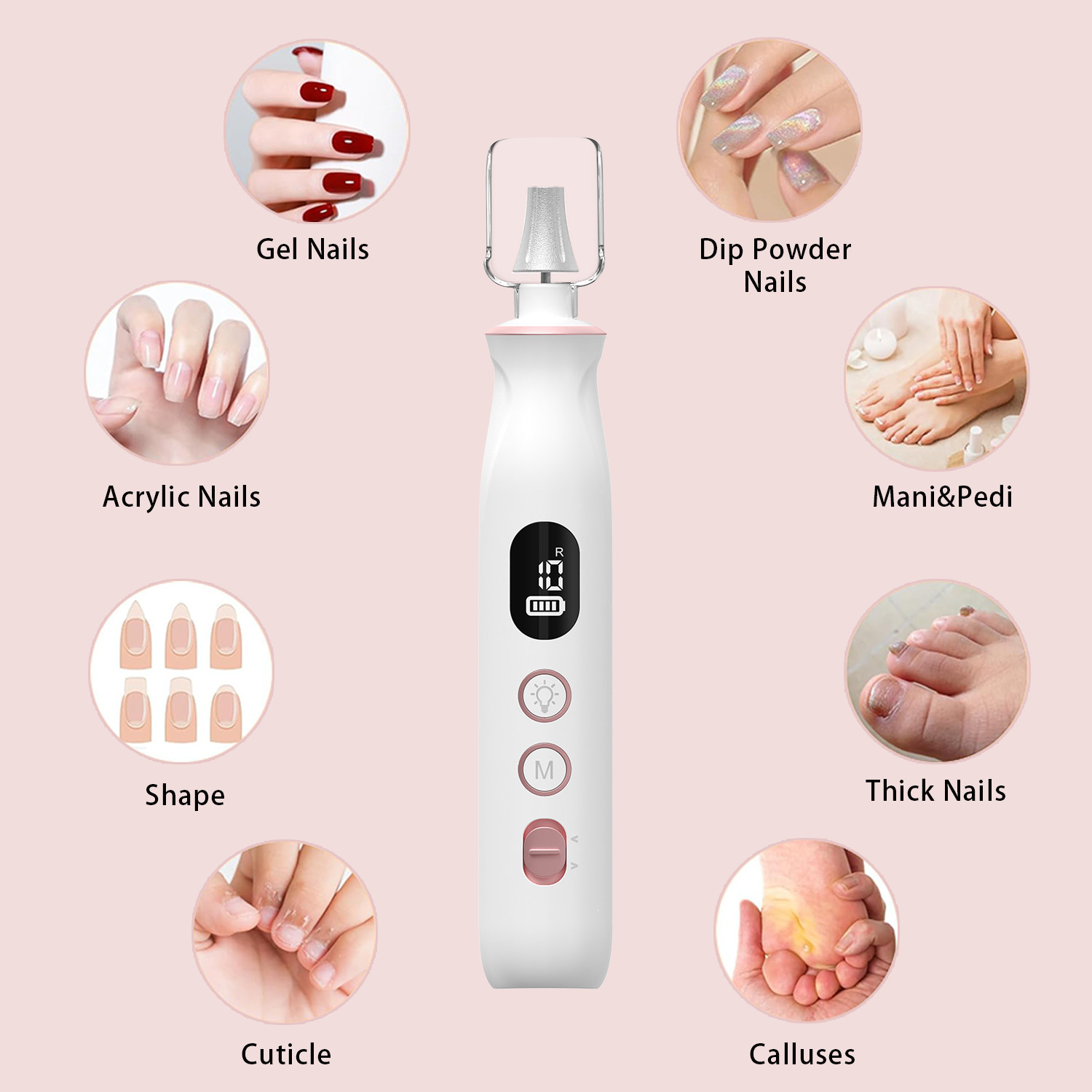 Electric Nail Drill Machine Machine Portable Mini Manicure Art Pen Tools For Gel Removal Nail Grinder Polishing