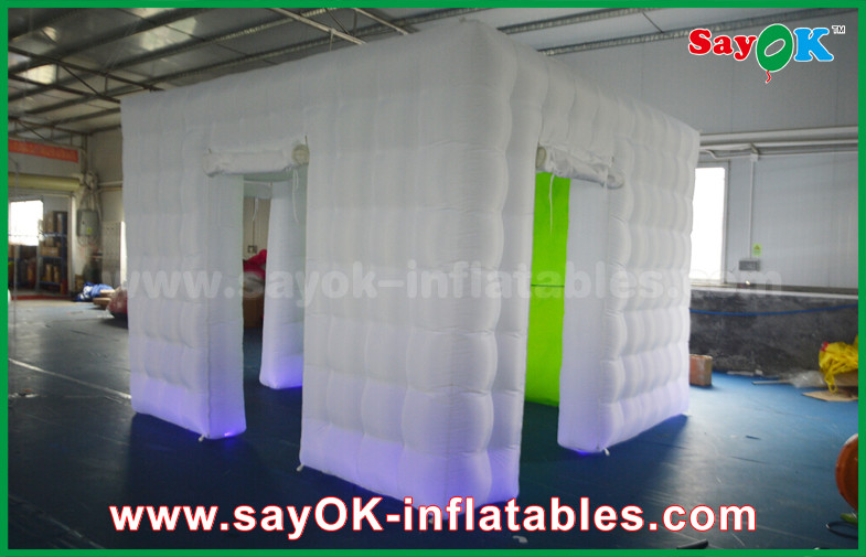 Inflatable Photo Studio Giant 3.5 X 3.5 X 2.5m Cube Inflatable Photo Booth With Green Background