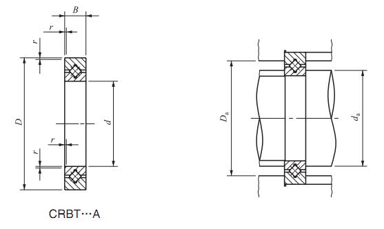 CRBT105A 10*21*5mm Super Slim Type Crossed Roller Bearings