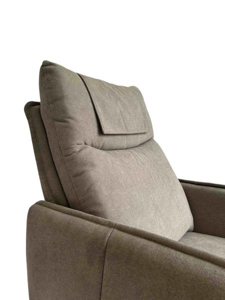 Single Push Back Recliner Chairs Great Comfortable fabric Living Room Sofa Style