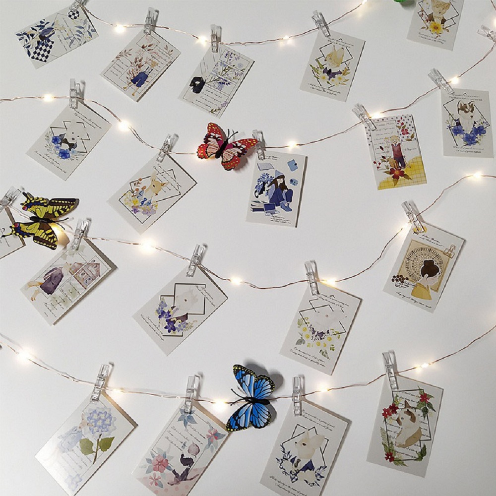 Photo Clip USB LED String Lights Fairy Lights Outdoor Battery Operated Led Garland String Lights For Bedroom Home Decora