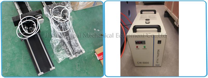 Roller rotary axis and CW-5000 industrial chiller