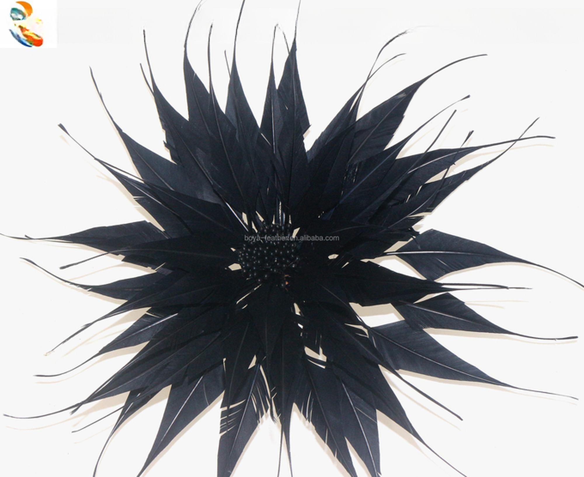 Party Decoration Stripped Goose Feather Flower Mount for Shipping DHL UPS FEDEX EMS TNT