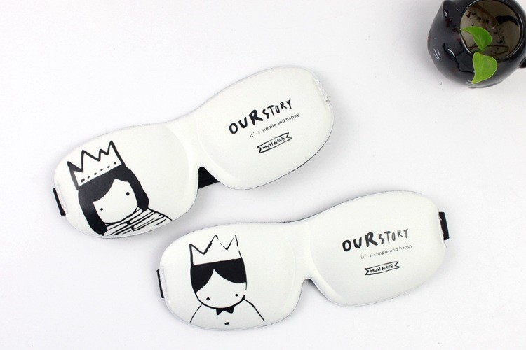 Fashion Memory Foam Night Eye Cover 3D Lint Free Eye Patch With Ear Plugs