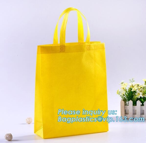 Customized Non Woven Shopping Bag Logo Printing Non Woven Bag With Tote, gift advertisement Reusable non woven shopping