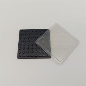  2 Inch PP Transparent Waffle Pack Chip Tray Lid For Transport Storage Manufactures