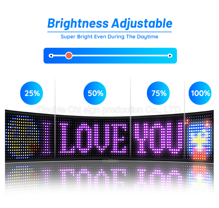 Indoor LED Digital Signage USB Input Interface for Store Hotel Bar Car Programmable