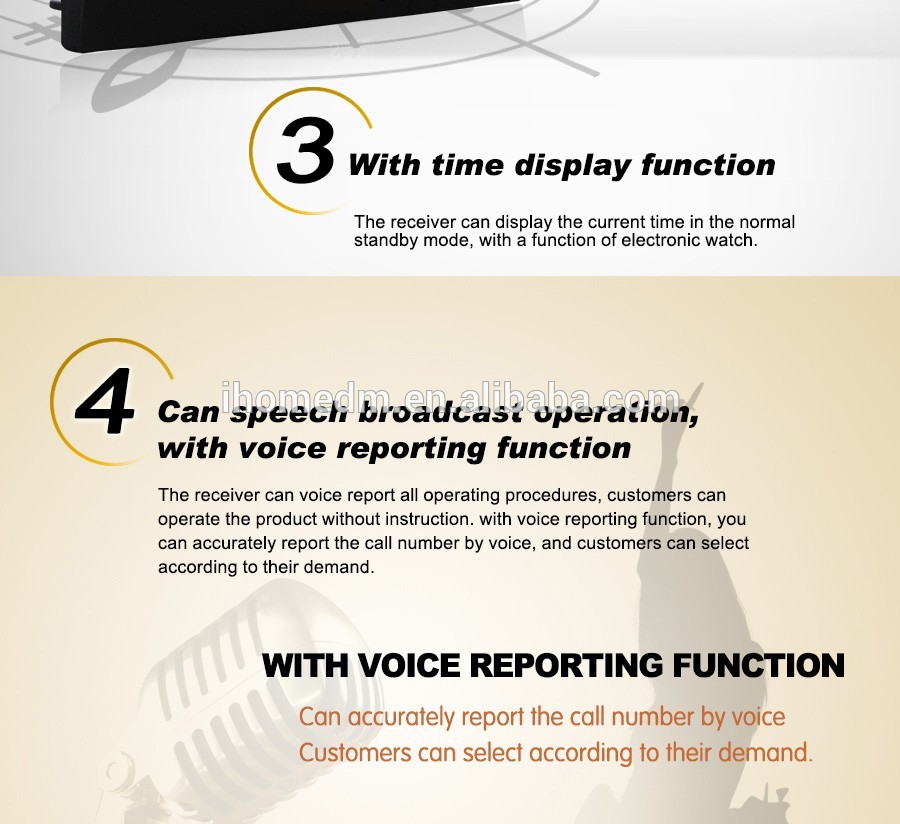 High quality Desk bell ultra-thin table button service call system