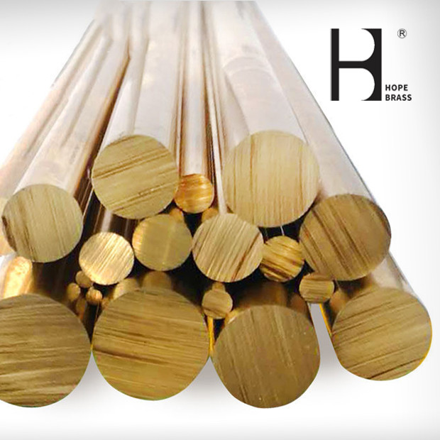 SGS Round Brass Rods Fadeproof 22mm Round Bar High Hardness