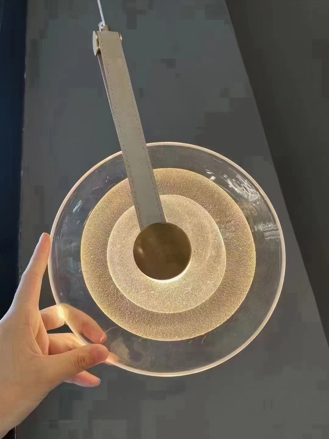 Modern Designer Lamp Decorative Indoor Round Glass Suspension Light Pendant Lamp