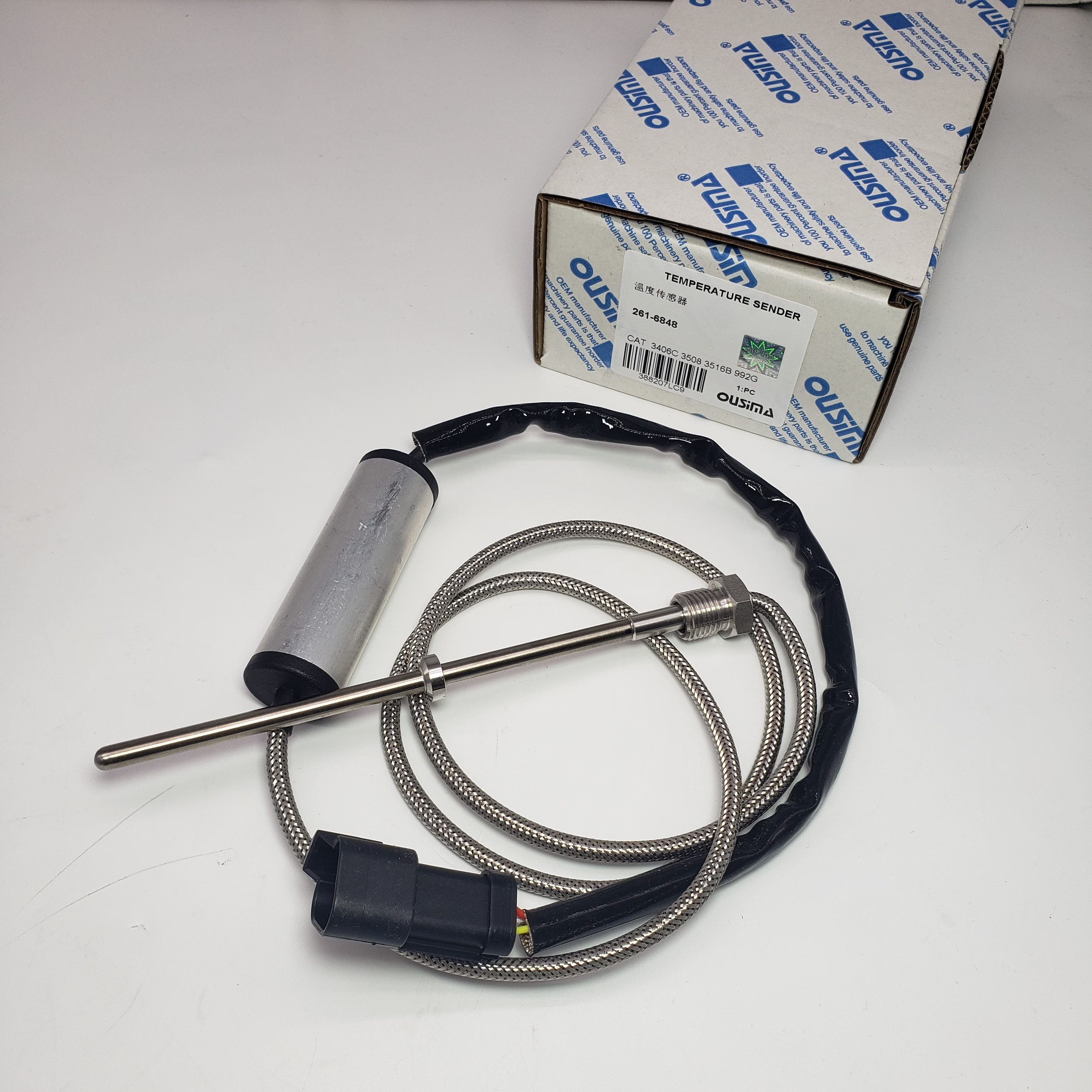 Temperature Sensor 261-6848 For CAT 3406C 3508B 776 785B 992G