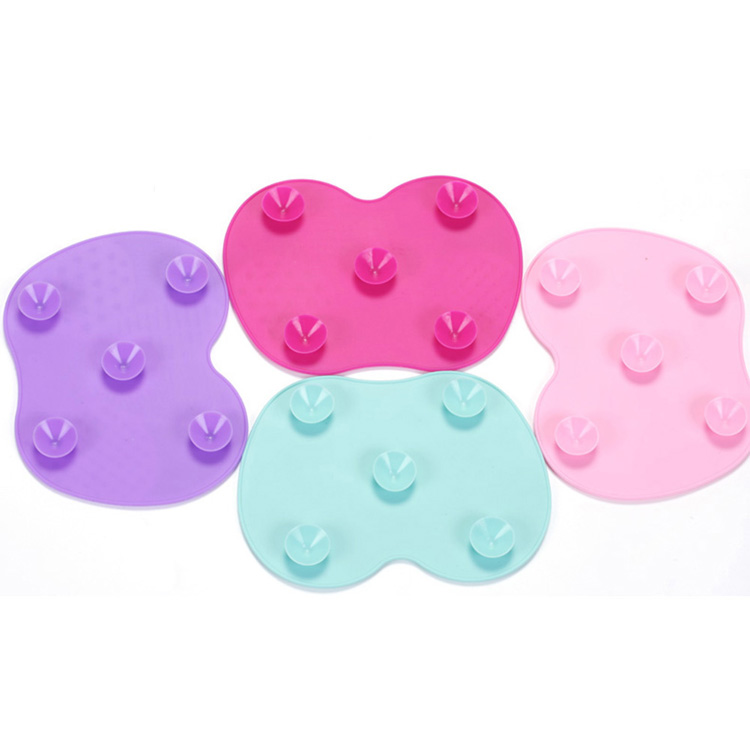1pcs Silicone Makeup Brush Cleaner Pad Make Up Washing Brush Gel Cleaning Mat Hand Tool Foundation Makeup Brush