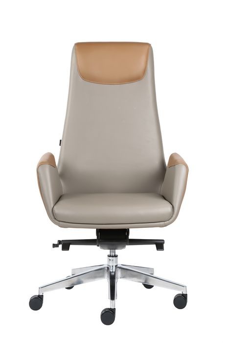 24kg Office Leather Revolving Chair High Back TUV Approved
