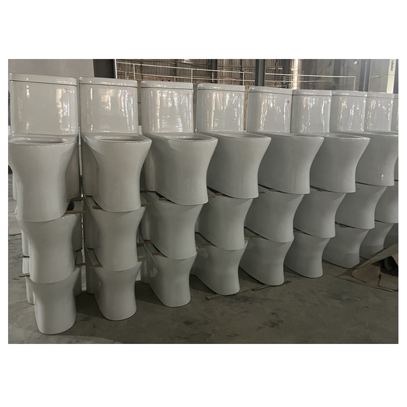 Upper Cistern Wc Ceramic One-Piece Toilet for Bathroom Set Floor Mounted Installation