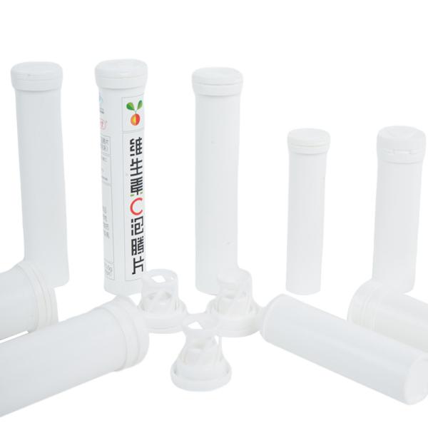 Custom Empty Plastic Bottle Effervescent Tablets Tube with Desiccant Cap and