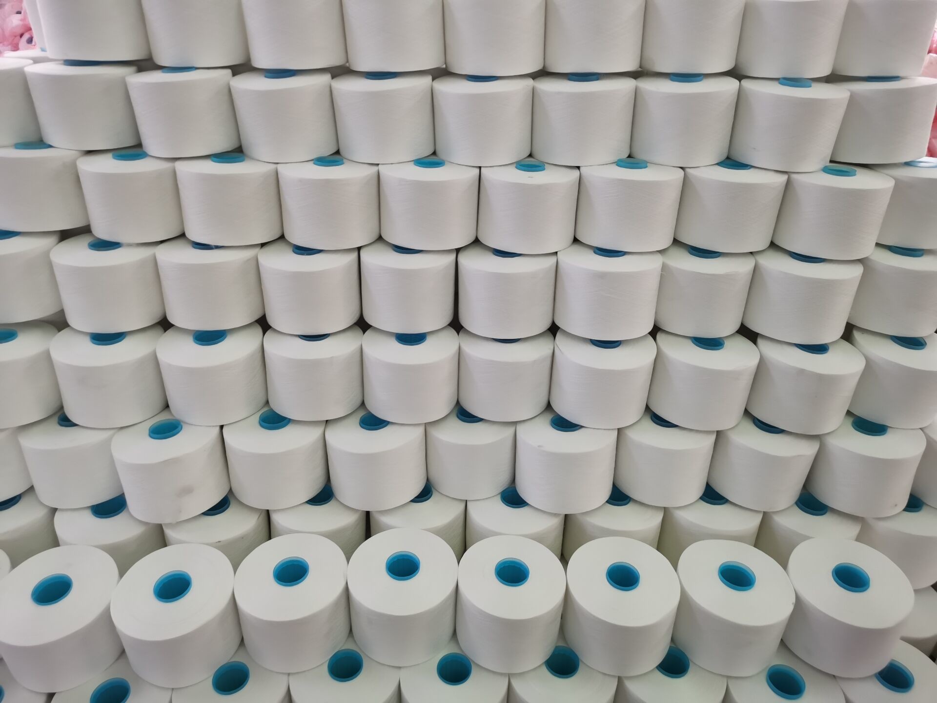 NE 50S/2 Eco Friendly TFO 100 Recycled Polyester Spun Yarn