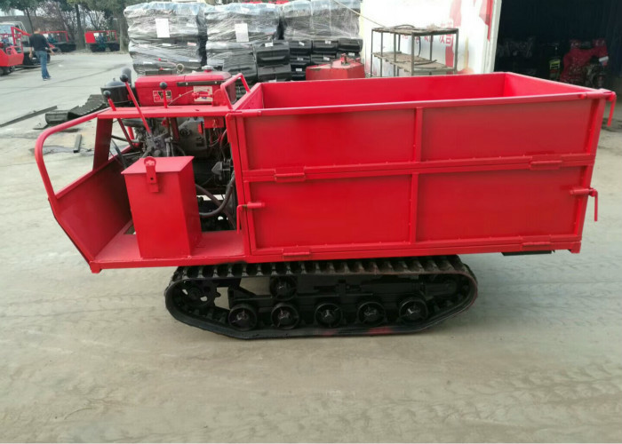 Fashion Tracked Mini Dumper Transporter , Rubber Track Dumper For Goods