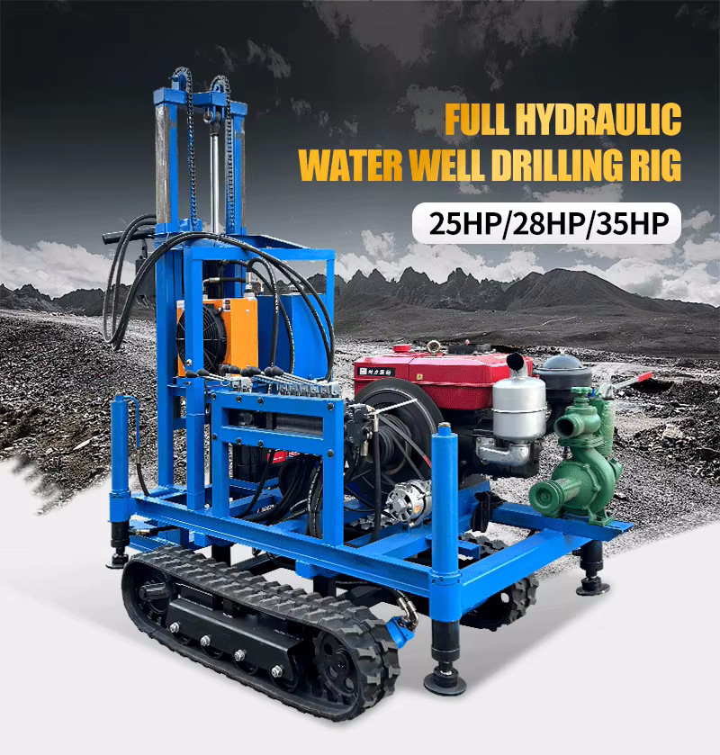 22hp Diesel Engine 150m Wheel Drilling Rig Mine Drilling Rig Water Drilling Rig For Well