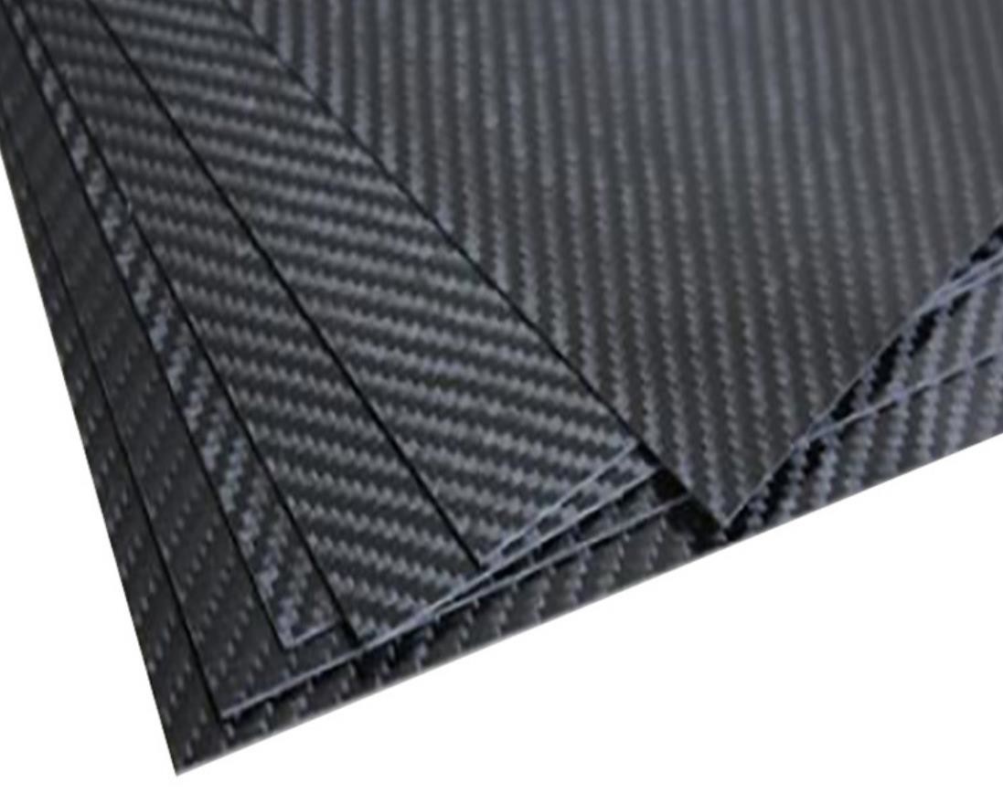 Different thickness Carbon Fiber Sheet 3K Plain Impact Resistant glossy or matte CNC cut piece