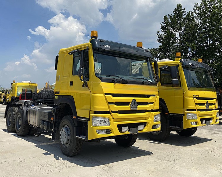 450HP 600L Fuel Tank Left Euro 2 Semi Trailer 6X4 Heavy Truck Tractor Head Diesel Fuel Automatic Manual Transmission
