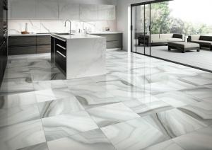 China Ceramic Modern Grey Bathroom Tiles / Porcelain Tile That Looks Like Stone on sale