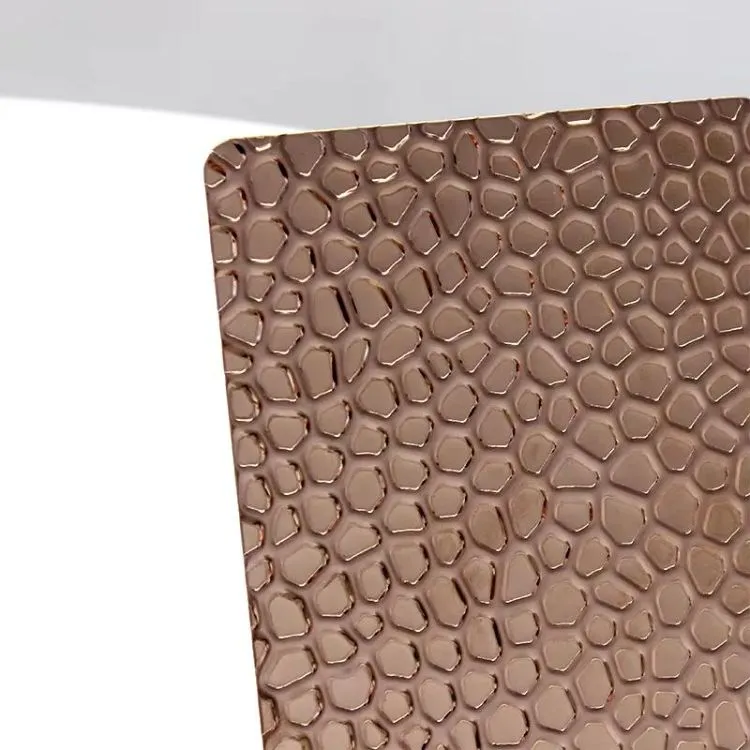 Stainless Steel Decorative Material Honeycomb Pattern Stamped Stainless Steel Metal Sheet for Wall Metal Decorative Panel