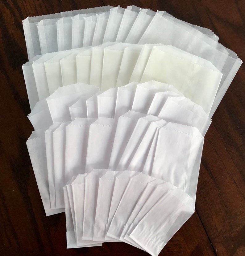 FSC Mini Glassine Paper Cellophane Bags For Fashion Accessories