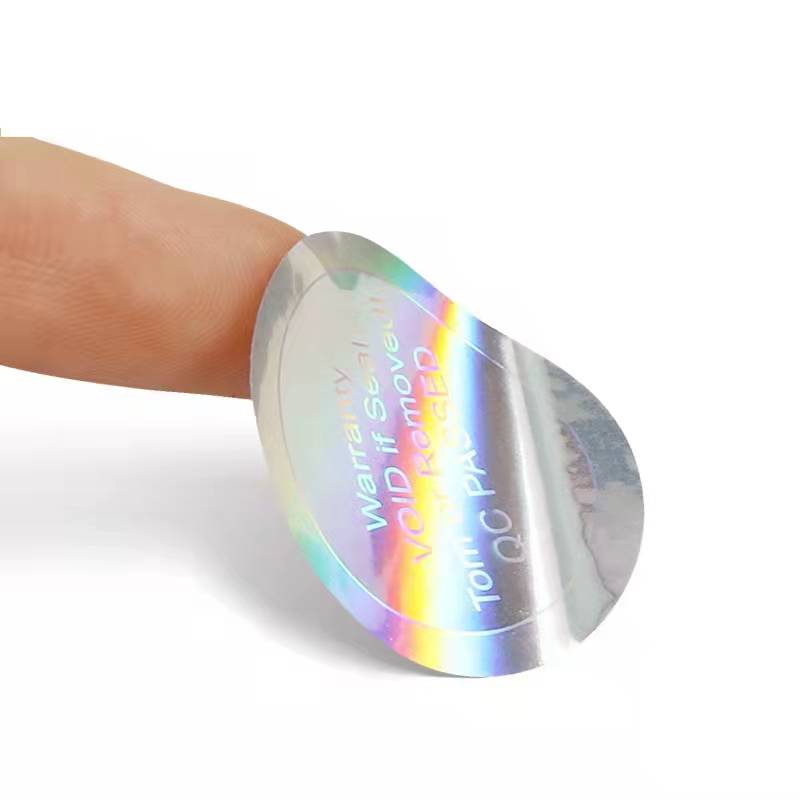 Anti Counterfeit Adhesive Security Hologram Packaging Sticker Labels PVC Coated Paper