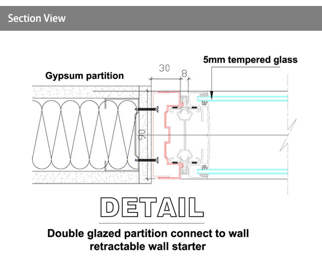 Unique Personalized Workspace Custom Designed Aluminum Partition Wall With Tempered Glass And Aluminum Frame