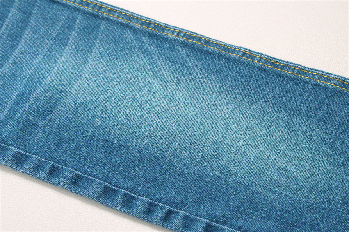 9 Oz Special Green Color Stretch Summer Denim Fabric Jeans Fabric For Man Spring Summer Style Hot Sell Ready To Ship