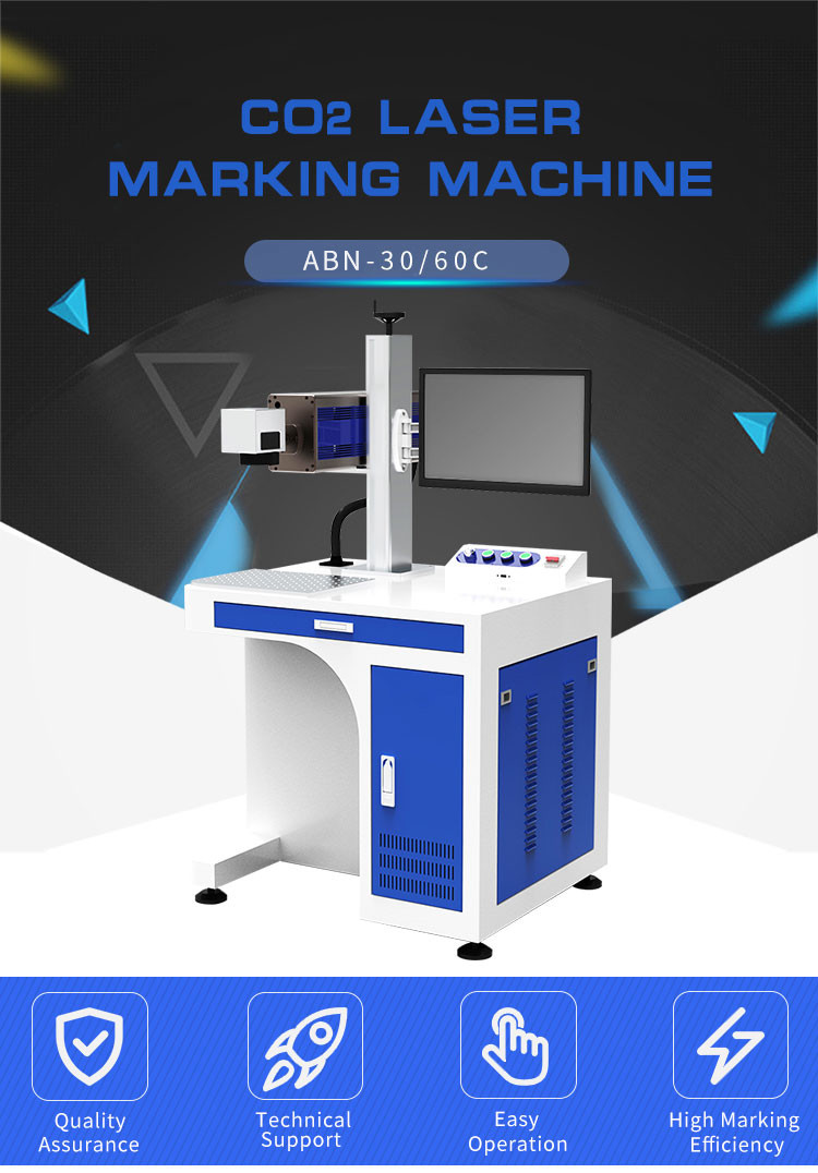 Desktop Portable Co2 Laser Marking Machine AC220V Flying Laser Marking Machine