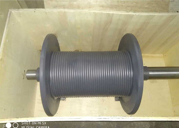 Black Hydraulic Crane Winch For Hoisting 5-20 Ton Objects ISO9000 BV Certificates