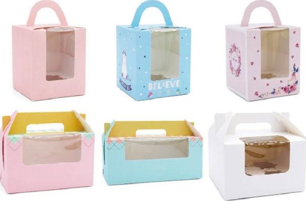 Factory price cake packaging bulk wholesale cake box with window custom logo
