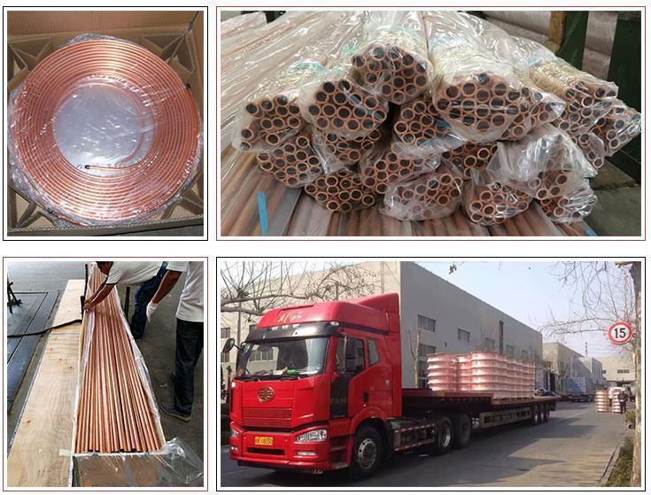 1-1/4 Copper Pipe C71500 Copper Condenser Tube C70600 Heat Exchanger Copper Pipe