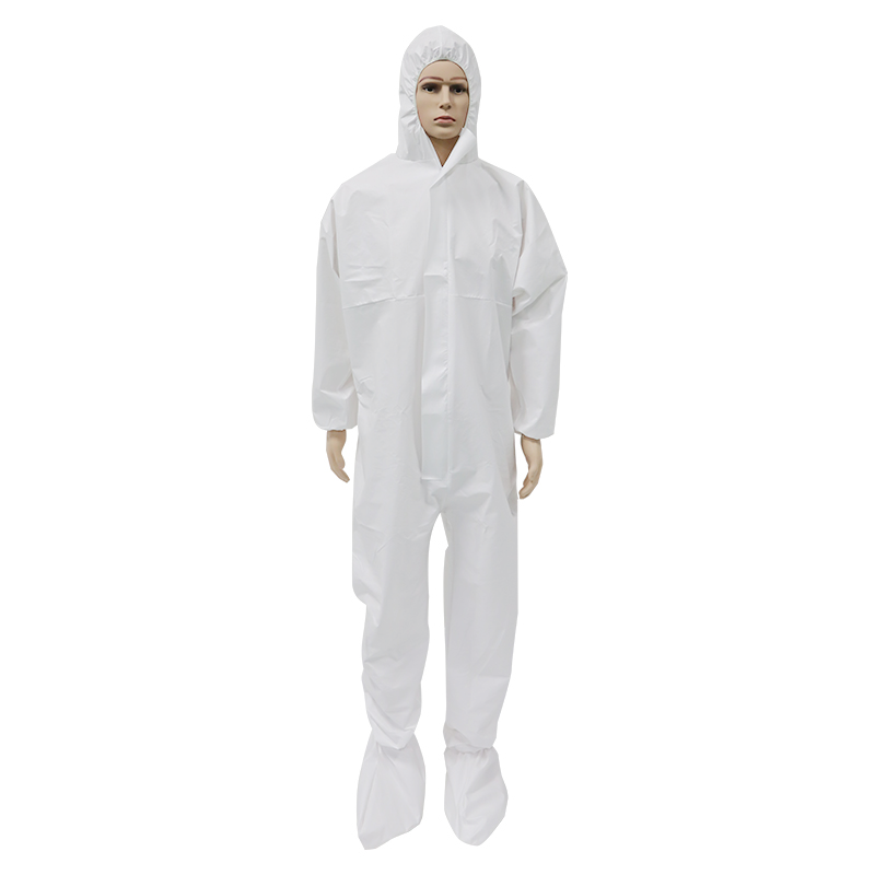 OEM EN13485 Microporous PP PE Type 5 6 Disposable Coverall Waterproof