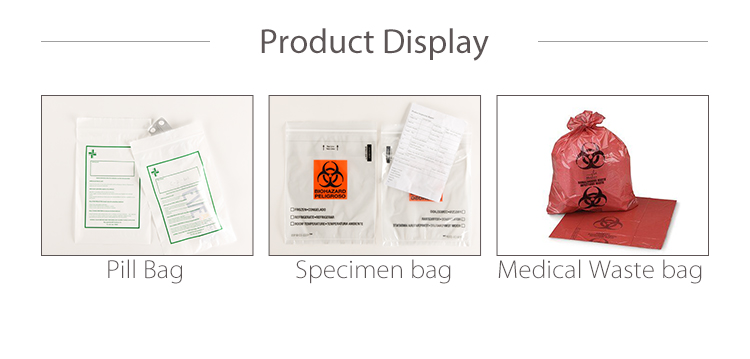 YTBagmart Plastic k Kangaroo Pouch Bags Lab Hospital Medical Biodegradable Biohazard Specimen Bag