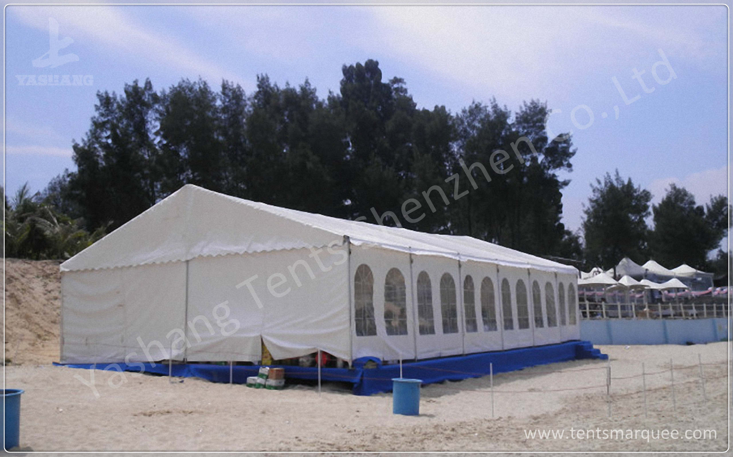 Event ABS Wall Gazebo Canopy Tents Rental With Hard Extruded Aluminum Alloy Frame