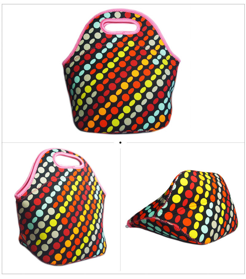 Shopping Outdoor Printing Cooler Neoprene Lunch Bag
