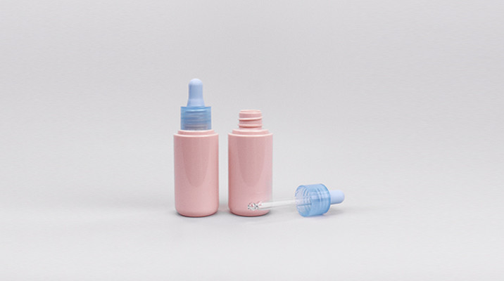 Multiple Color 30ml PETG Cosmetic Dropper Bottles For Herbal Extracts