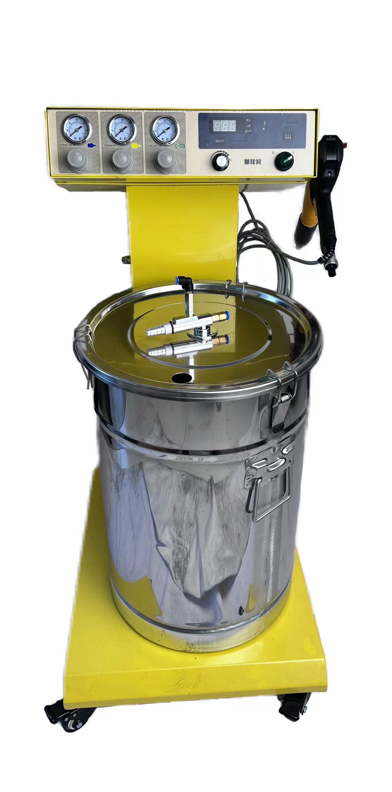 Vacuum Coating Electrostatic HXC-600A Metal Powder Spraying Machine for Steel Substrate