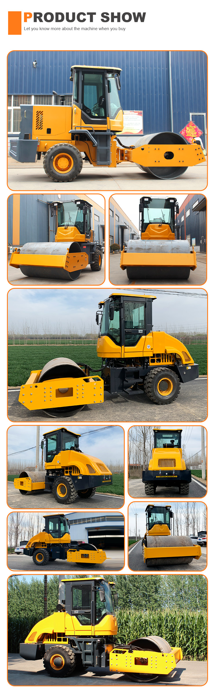 Kawasaki Hydraulic Valve Vibration Road Roller Compactor for Construction Project