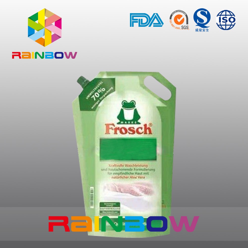 Custom Printed Food Grade Stand Up Spout Pouch Packaging For Babyfood / Milk