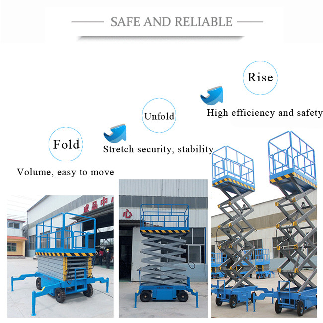 Vehicle Mounted 2.2x1.4x1.65m Mobile Scissor Lift Platform