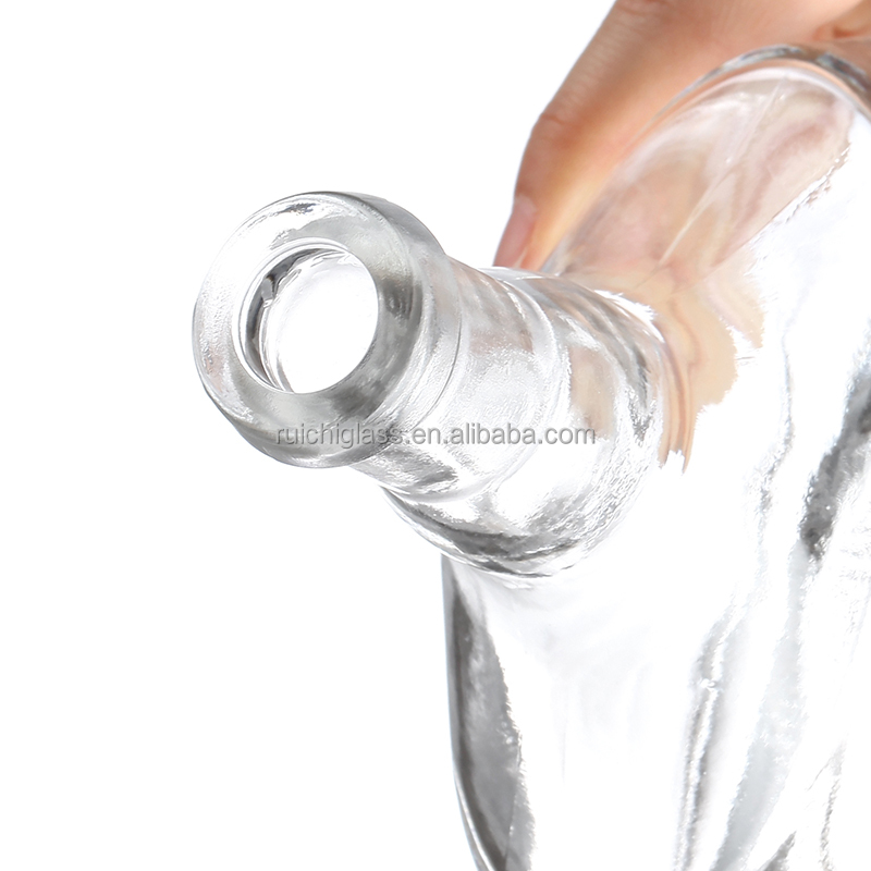Unique Design 500ml 750ml Glass Bottle for Tequila Competitive and Super Flint Glass